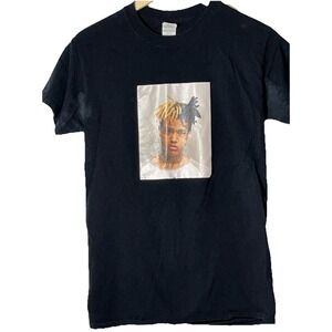 XXXTentacion Mugshot Black Graphic‎ Tee Shirt Sz S Hip Hop Rap Tee Gildan